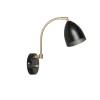Deluxe vägglampa, svart, mässing^Belid Clearance