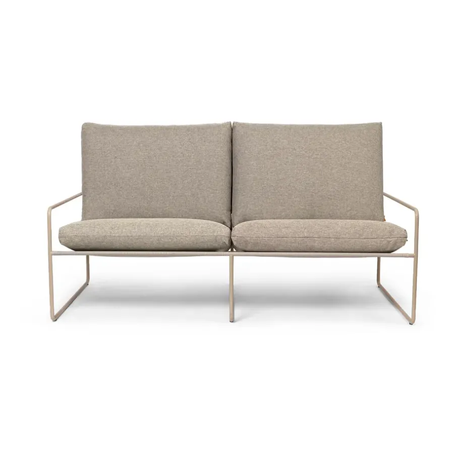 Desert 2-sits soffa, Cashmere-Dark sand^Ferm Living Clearance