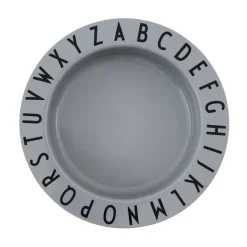 Eat&Learn djup tallrik, Grå^Design Letters Hot