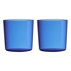 Plastglas-Design Letters Kids Eco dricksglas 2-pack, Blue