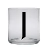 Plastglas-Design Letters Kids glas, J