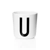 Plastmuggar-Design Letters personlig kopp eco, U
