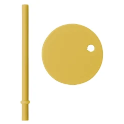 Vin- & Bartillbehör-Design Letters sugrör med lock, Mustard