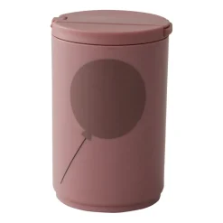 Termosmuggar-Design Letters termosmugg med sugrör 33 cl, Ash rose