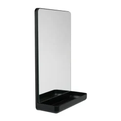 Väggspeglar-Design Letters väggspegel med hylla, Black