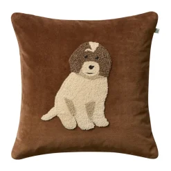 Doodle kuddfodral 50x50 cm, Cognac^Chhatwal & Jonsson Outlet