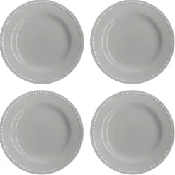 Dots assiett 22 cm 4-pack, Grå^Scandi Living New