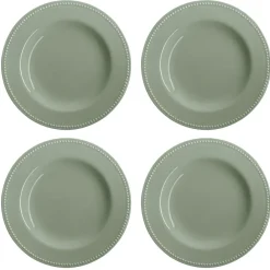 Dots tallrik 28 cm 4-pack, Grön^Scandi Living Sale