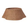 Juldekorationer & Julpynt-Ferm Living Drape braided tree skirt julgranskorg, Natural