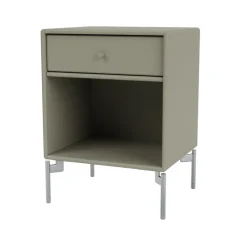 Sängbord-Montana Dream sängbord, fennel 144, kromben