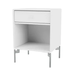 Sängbord-Montana Dream sängbord, snow 38, kromben