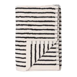 Drift handduk 50x70 cm, Vit-svart^Scandi Living Clearance