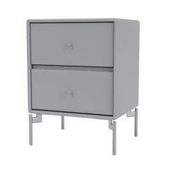 Sängbord-Montana Drift sängbord, graphic 100, kromben cm