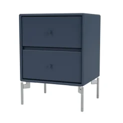 Sängbord-Montana Drift sängbord, juniper 138, kromben cm