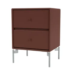 Sängbord-Montana Drift sängbord, masala 155, kromben cm