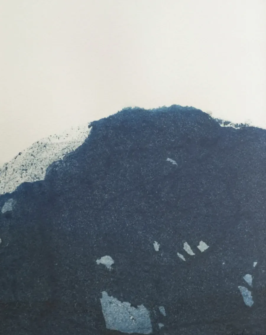 Dyeforindigo ocean 2 poster 40x50 cm, Blå-vit^Fine Little Day New