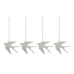Påskdekorationer & Påskpynt-Cooee Design Easter Deco fågel påskhänge 4-pack, Sand
