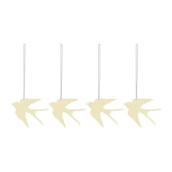 Easter Deco fågel påskhänge 4-pack, Light yellow^Cooee Design Discount