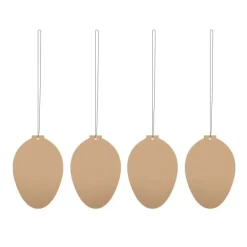 Påskdekorationer & Påskpynt-Cooee Design Easter Deco ägg påskdekoration 4-pack, Cafe au lait