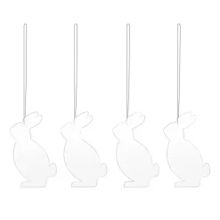 Easter Deco hare påskhänge 4-pack, White^Cooee Design Online