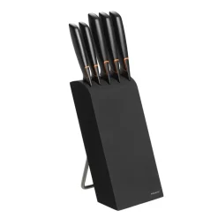 Edge knivblock med 5 knivar, Svart^Fiskars Discount