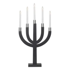 Adventsljusstakar-Star Trading Elias adventsljusstake, Mörkgrå