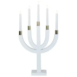 Elias adventsljusstake, vit^Star Trading Discount