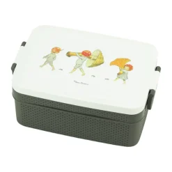 Matlådor-Rätt Start Elsa Beskow Tomtebobarnen lunchlåda 8x18,5 cm, Brun-vit