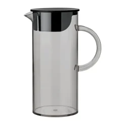 Vattenkaraffer & Kannor-Stelton EM77 kanna med lock 1,5 L, Smoke