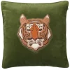 Embroidered Tiger kuddfodral 50x50 cm, Cactus green^Chhatwal & Jonsson New