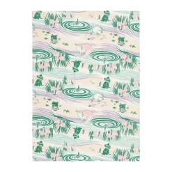 En dag på stranden Mumin kökshandduk, 50x70 cm^Moomin Arabia Best