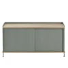 Enfold sidobord lågt 125x45x63 cm, Oak-Dusty green^Muuto New