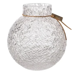 Vaser-ERNST glasvas struktur klar, Ø13 cm