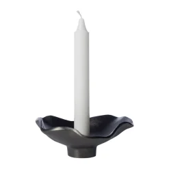 Ljusstakar-ERNST ljusstake svart aluminium, Ø14 cm