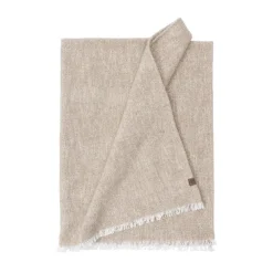 Bomullsplädar & Bomullsfiltar-ERNST pläd 130x180 cm, Beige