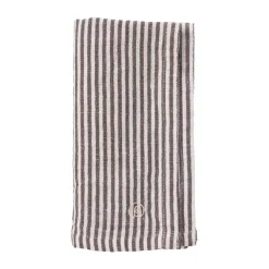 Tygservetter|Tygservetter-ERNST servett smalrandig 40x40 cm, Brun-vit