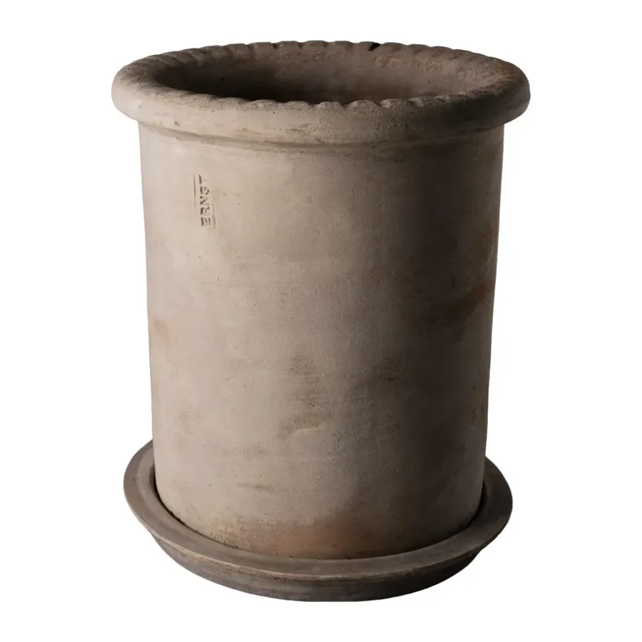 terrakotta kruka med fat, Ø25x28 cm^ERNST New