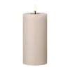 Led-Ljus-Ester & erik blockljus LED, 22 Linen Grey, 15 cm