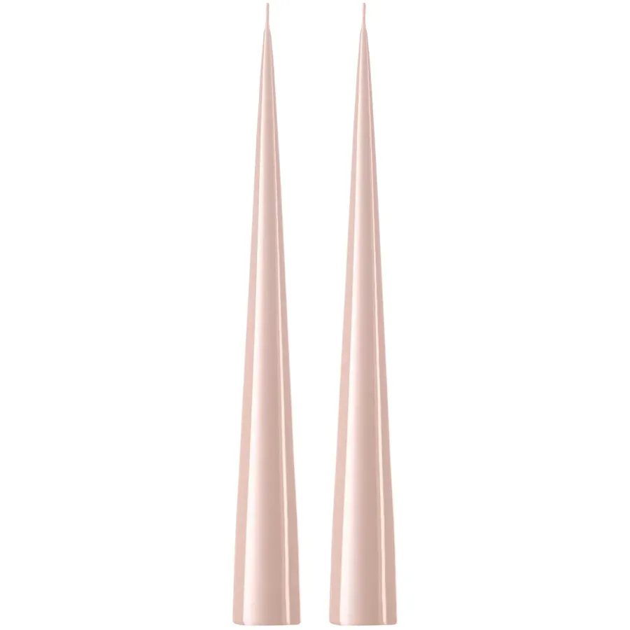 Ljus-Ester & erik konljus 37 cm 2-pack lackad, Rosewater 51-0