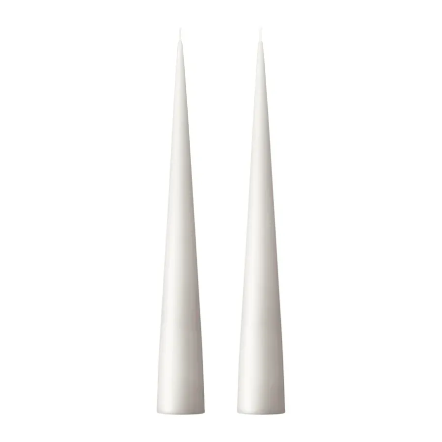 Ljus-Ester & erik konljus 37 cm 2-pack matt, White ash 21