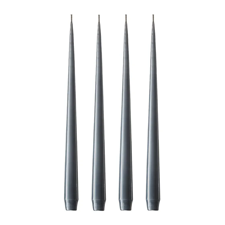 Ljus-Ester & erik ljus lackad 4-pack, dark slate, 32 cm
