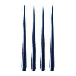 Ljus-Ester & erik ljus lackad 4-pack, royal navy, 32 cm