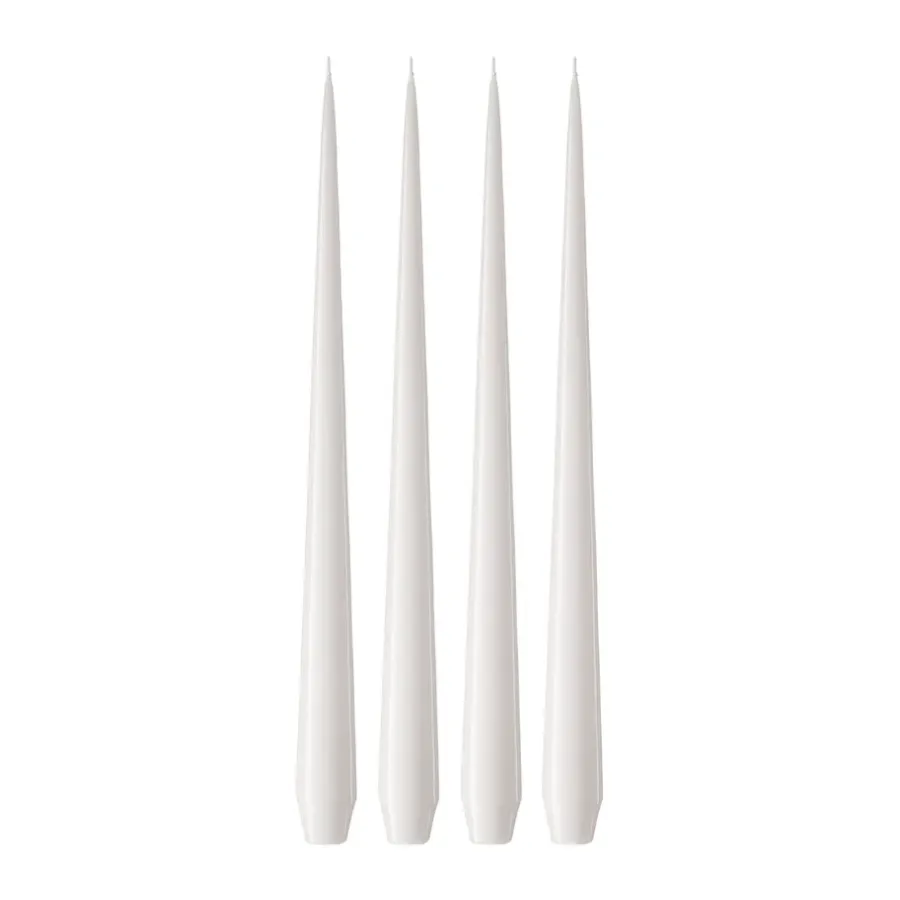 Ljus-Ester & erik ljus lackad 4-pack, White ash 21, 42 cm