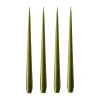 Ljus-Ester & erik ljus lackad 4-pack, olive glow, 32 cm