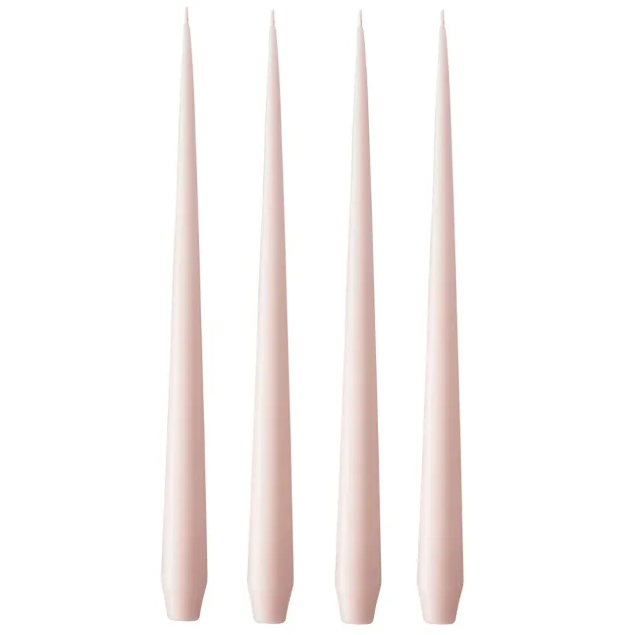 Ljus-Ester & erik ljus 4-pack matt, Rosewater 51, 32 cm