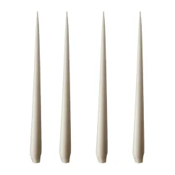 Ljus-Ester & erik ljus 4-pack matt, linen grey, 32 cm