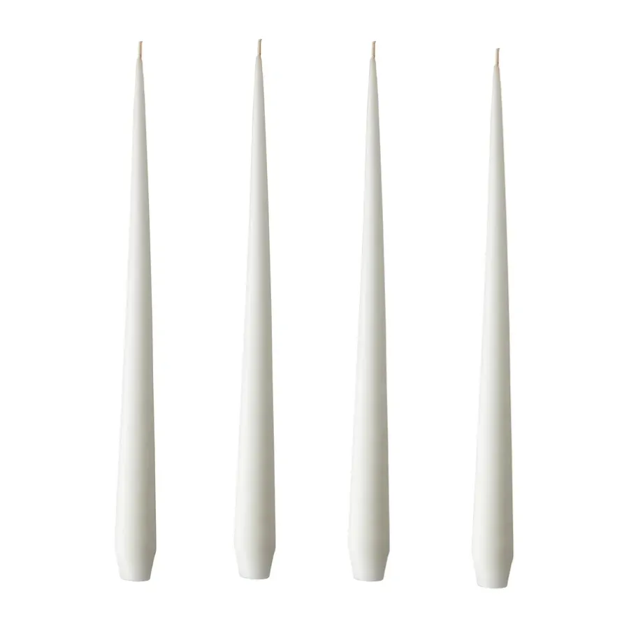 Ljus-Ester & erik ljus 4-pack matt, pure white, 32 cm