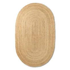 Jutemattor-Ferm Living Eternal jutematta oval small, Natural