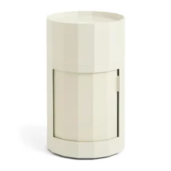 Facet Cabinet high sidobord med fötter-hjul 66 cm, Eggshell^HAY Online