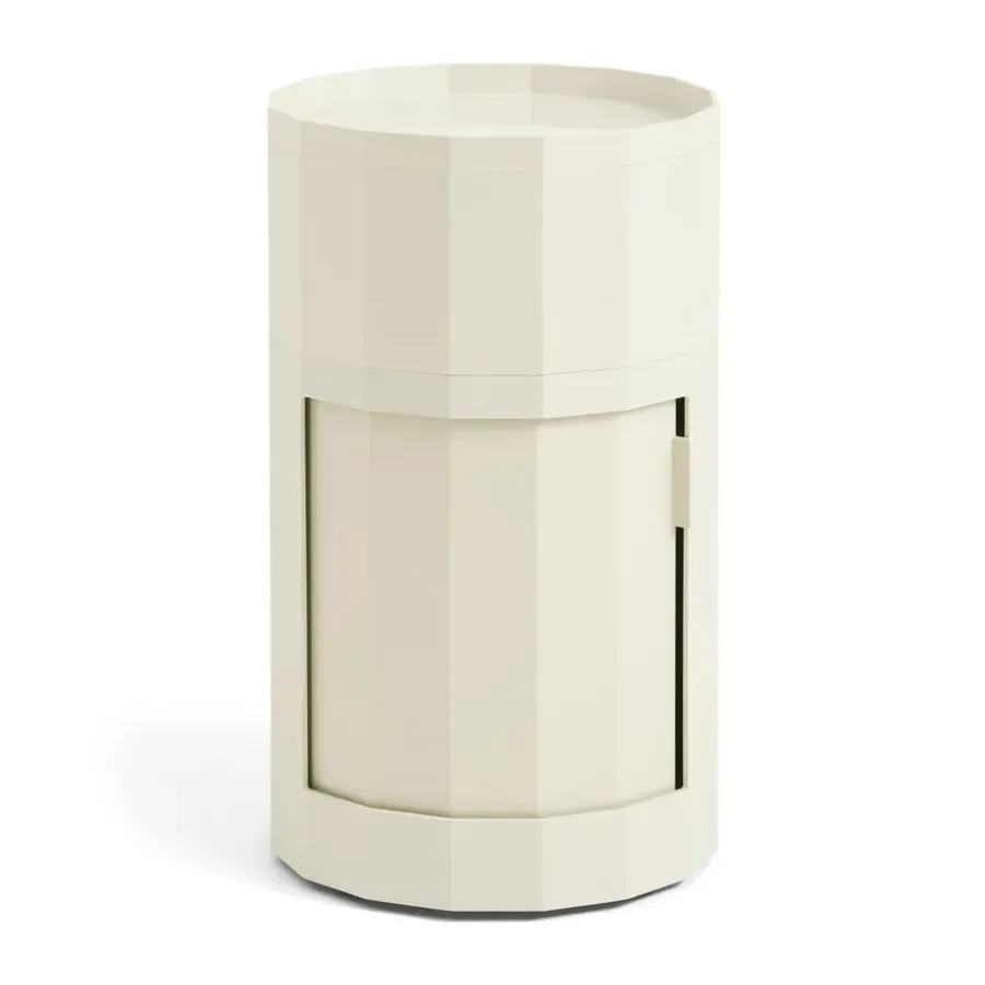 Facet Cabinet high sidobord med fötter-hjul 66 cm, Eggshell^HAY Online